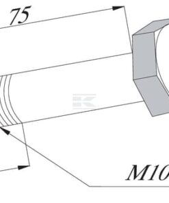 Tornillo de cabeza hexagonal M10x7, 5/16" 12.9