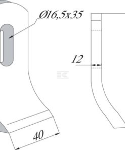 Cranked Flail 100x40mm Herder