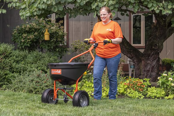 Esparcidor de fertilizante de empuje 50kg 3 Push fertiliser spreader 50kg