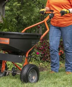 Esparcidor de fertilizante de empuje 50kg 20 Push fertiliser spreader 50kg