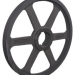 Polea de correa trapezoidal 2 ranuras A o SPA, Diámetro 455.50 mm para buje Taperlock 2517 Kramp
