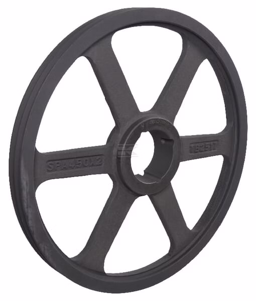 Polea de correa trapezoidal 2 ranuras A o SPA, Diámetro 455.50 mm para buje Taperlock 2517 Kramp