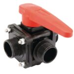 Válvula esfé. 3 vías 1 1/2" M