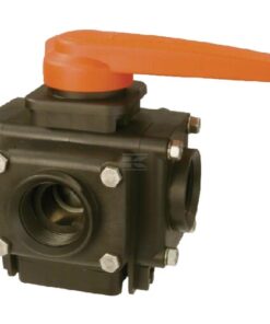 Llave esférica 4 vías 1" 16bar