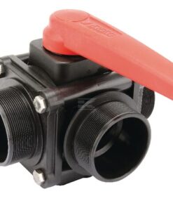 Llave esfé. T 3 vías RVS 3" AG