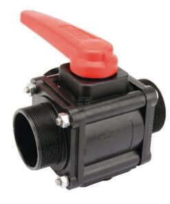 Llave esfé. T 3 vías RVS 3" AG