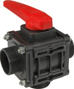 Llave esfér. L 3 vías 2 1/2"M