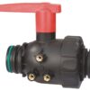 Llave de paso esférica T7, 2 vías con extensión