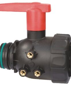 Llave de paso esférica T7, 2 vías con extensión