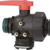 Llave de paso esférica T6, 3 vías