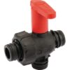 Llave de paso esférica T3, 3 vías con extensión