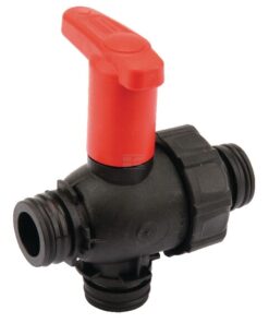 Llave de paso esférica T3, 3 vías con extensión