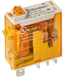Mini.rel.1CO 16A/230V AC/AgSnO2 Test button/Mech.ind.