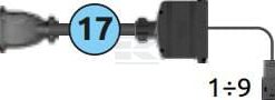 Cable de conexión para 7 funciones hidráulicas, 3m