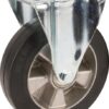 Rueda industrial fija en goma: Ø200 x 50 mm, placa de soporte: 137 x 115 mm. Capacidad: 450 kg, Tente 4 Rueda industrial fija en goma: Ø200 x 50 mm, placa de soporte: 137 x 115 mm. Capacidad: 450 kg, Tente