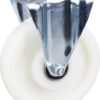 Rueda industrial fija en poliamida: Ø200 x 50 mm, placa de soporte: 137 x 105 mm. Capacidad: 800 kg, Tente