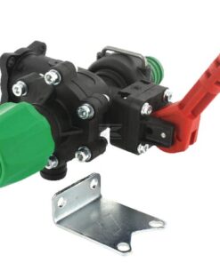 Válvula de control principal con válvula de alivio de presión ajustable
