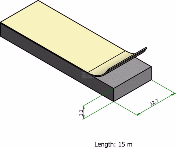 Burlete 12,7x3,2 mm 3 Burlete 12,7x3,2 mm