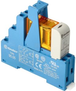 Interfaz relé Mod. borne tornillo 2CO 8A/24V AC/Agni/LED/varistor