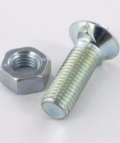 Perno y tuerca de arado M11x35 10,9, 2 puntas