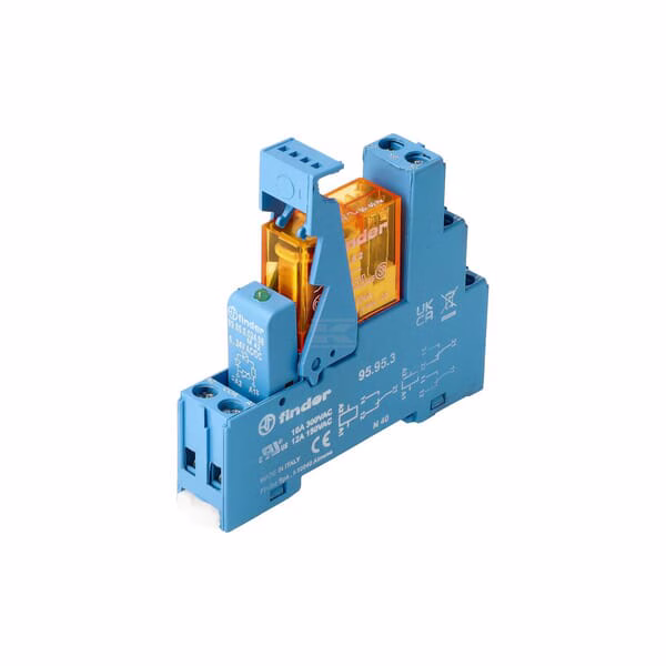 Interfaz relé Mod. borne tornillo 2CO 8A/230V AC/Agni/LED/varistor 3 Interfaz relé Mod. borne tornillo 2CO 8A/230V AC/Agni/LED/varistor
