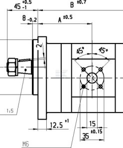 Bomba hidráulica de engranajes AZPF-12-005RSA20MB Bosch Rexroth 9 Bomba hidráulica de engranajes AZPF-12-005RSA20MB Bosch Rexroth