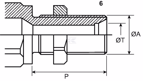 Racor rápido, 1-1/2" hembra - M52 x 2 38S macho 5 Racor rápido, 1-1/2" hembra - M52 x 2 38S macho