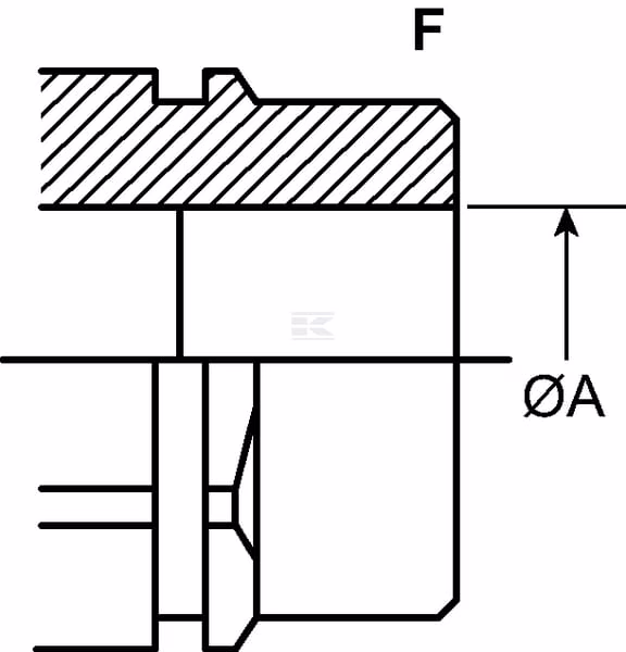Enchufe rápido hidráulico 1/2"-M24 x 1,5 16S hembra CPV, pasatabiques 9 Enchufe rápido hidráulico 1/2"-M24 x 1,5 16S hembra CPV, pasatabiques