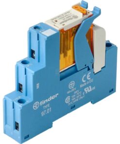 Interfaz relé Mod. borne tornillo 1CO 16A/230V AC/Agni/LED/varistor