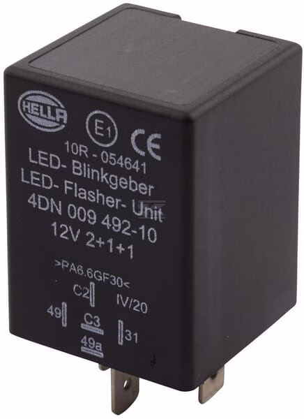 Relé intermitencia LED 5 polos, 12V 1 Relé intermitencia LED 5 polos, 12V