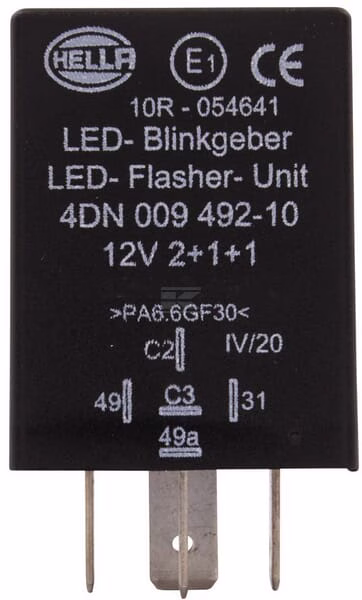 Relé intermitencia LED 5 polos, 12V 3 Relé intermitencia LED 5 polos, 12V