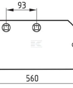 Share for double, triple-furrow plough
