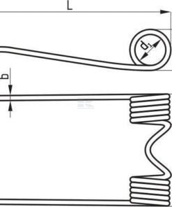 Pick-up tine suitable for Bizon