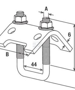 Beam clamp TKR 21-42 20x 5 Beam clamp TKR 21-42 20x