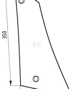 Shin piece, right 2 mounting holes