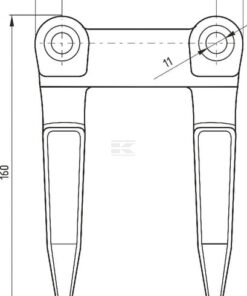 Cutting bar double finger bez stalki Bizon 8 Cutting bar double finger bez stalki Bizon