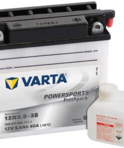 Battery 12V 5.5Ah 55A Powersports Freshpack VARTA