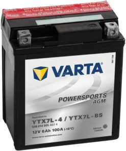 Batería 12 V 6 Ah 100 A AGM Powersports VARTA
