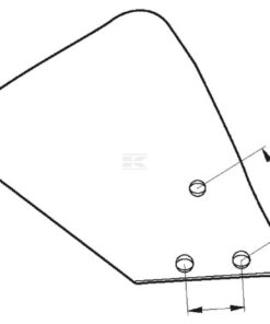 Skim coulter plate right straw ZRL