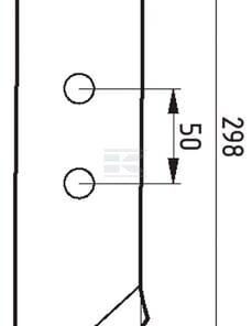 Point reversible left UN400+WY400