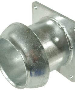Racor macho 5" + brida cuadrada