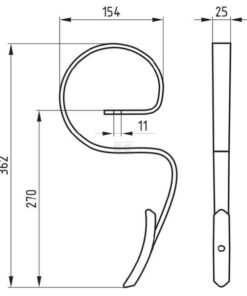 Spring tine universal with point Bagra