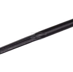Loader tine, straight, star section 38x1,000mm, pointed tip with diameter 14 roll pin, black, FST