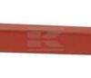 Púa cargadora, recta, sección cuadrada, 44x820mm, puntiaguda, con tuerca M28x1.5mm, roja