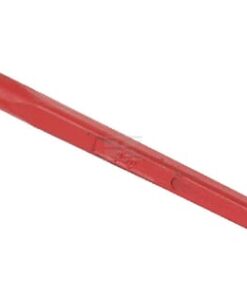 Diente cargadora frontal, recto, sección cuadrada de 45 x 980 mm, punta afilada, rojo, con tuerca de M28 x 1,5 mm, gopart