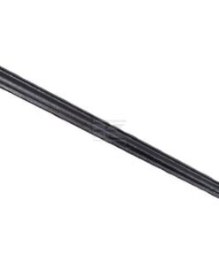 Diente cargadora frontal, recto, sección estrella de 36 x 815 mm, punta afilada, negro, con tuerca de M22 x 1,5 mm