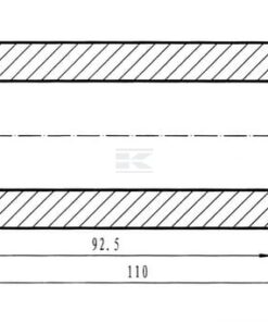 Casquillo para soldar L=110, ext. 51, int. 28,5