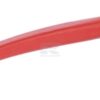 Púa cargadora curva, sección cuadrada, 35 x 585 mm, en punta, con tuerca M22 x 1,5 mm, roja