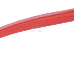Púa cargadora curva, sección cuadrada, 35 x 585 mm, en punta, con tuerca M22 x 1,5 mm, roja