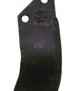 Cuchilla rotavator 190x135x80 mm, 7 mm de grosor Kuhn